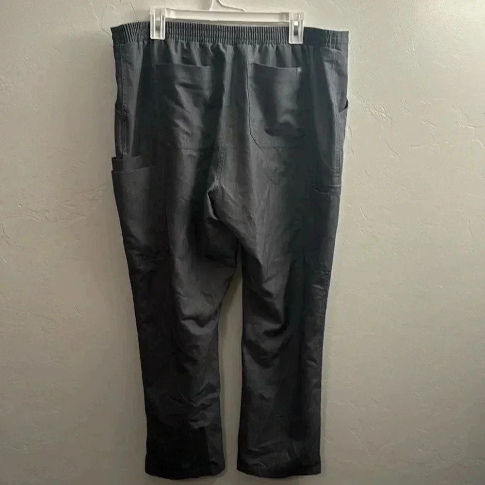 FIGS Yola Skinny Scrubs in Graphite - Picture 3 of 8